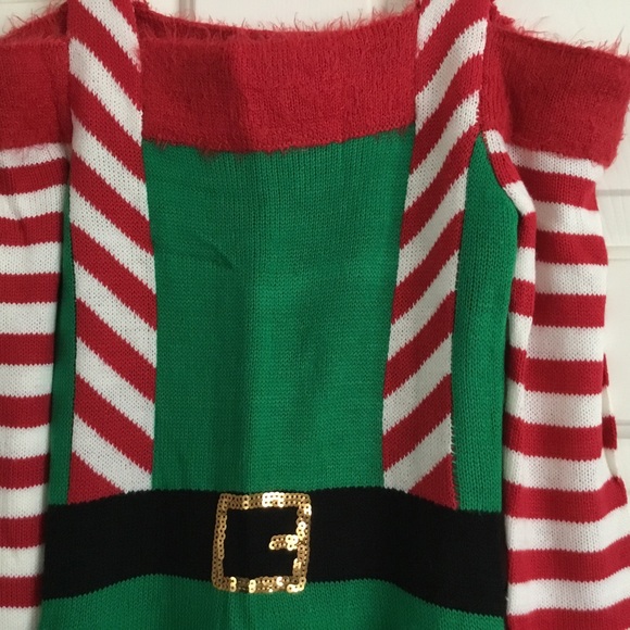 NWOT CHRISTMAS Elf sweater dress XS S - Picture 3 of 7